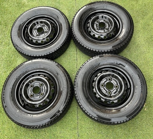 3月12日　お取引終了　8部山以上！　145 80 r12 タイヤ　ホイール　4本セット