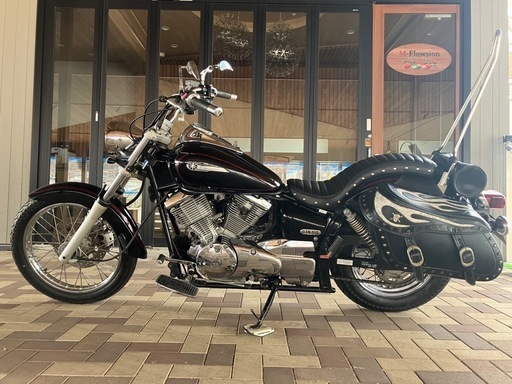 商談中　YAMAHA ドラックスター250 VG02J 機関良好　油脂類交換　前後タイヤ新品　社外マフラー　サイドバック　