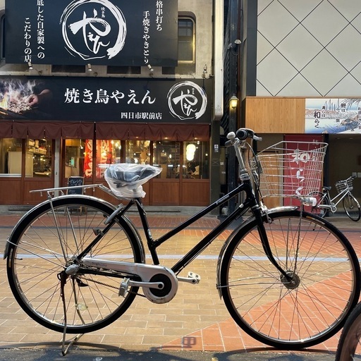 【オススメ】 ブリヂストン シングルスター ベルト自転車 27インチ  3段変速 新品部品を多数使用