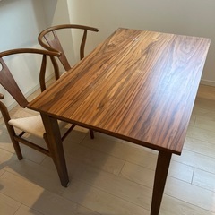 ダイニングテーブル 机 木目 おしゃれの画像