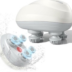 【新品未使用】電動頭皮ブラシ 乾湿両用 3D振動 乾湿両用 回転方向