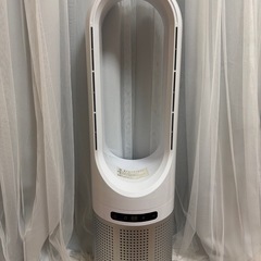 【未使用に近い】空気清浄機能付ファンヒーター　冷温風空気清浄タワ...