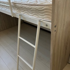 LOWYA システムベッド　オーク　ベッドのみの画像