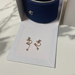 値下げしました。未使用、4℃ヨンドシー イヤリング K10 ピンクゴールドの画像
