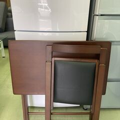【リサイクルショップ ピカソ 小松原】🎉✨【折りたたみ式デスク＆チェアセット 木目調ブラウン】✨🎉★9923★の画像