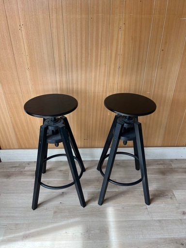 IKEA DALFRED ダルフレッド　ブラック(カウンターチェア)2脚