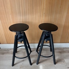IKEA DALFRED ダルフレッド　ブラック(カウンターチェ...