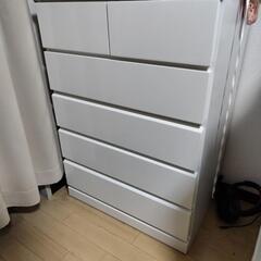 【引き渡し決定しました】チェスト タンス 白 美品