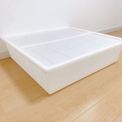 IKEA 蓋付きベッド下衣類収納ケース2個セット