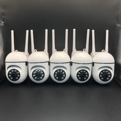 【084】新品5台 2.4GHz 屋内/屋外 クラウドストレージWi-Fi スマートカメラの画像