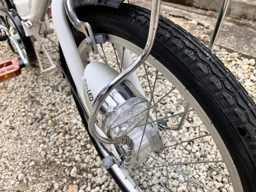 631、折りたたみ自転車20インチ白