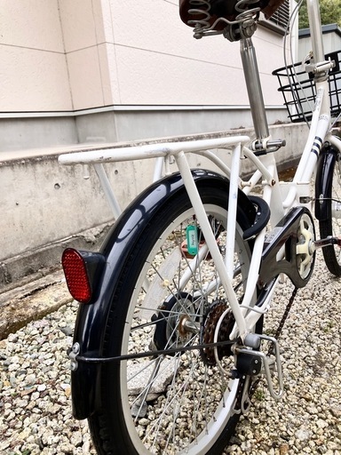 631、折りたたみ自転車20インチ白