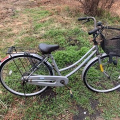 自転車　ママチャリ　yes  we can 前後パンク　中古　動作問題無し　鍵付きの画像