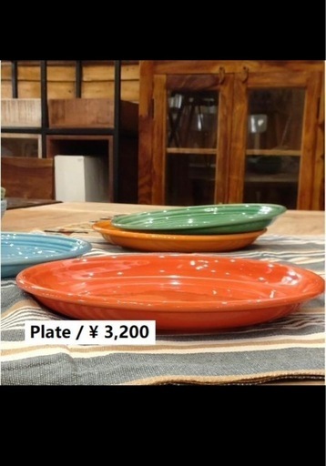 COUNTRY SIDE25cm丸皿7枚