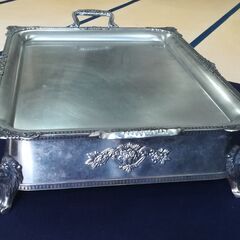 チューフィングディッシュ□ステンレス 業務用 食器 皿 飾台#日本製