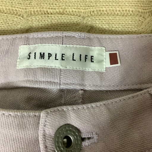 SIMPLE LIFE シンプル　ライフ　薄紫 デニムパンツ　15