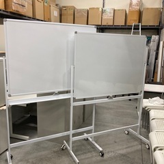 【中古オフィス家具在庫多数】美品 自立型 ホワイトボード 脚付 ...