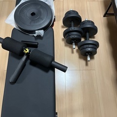 ベンチプレス台&ダンベルセット
