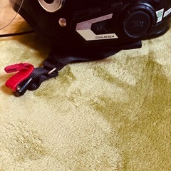 ヘルメット.インカム付き、新品シールド付きの画像