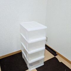 【3/16までに引取可能な方限定】3段透明ケース 分割使用可