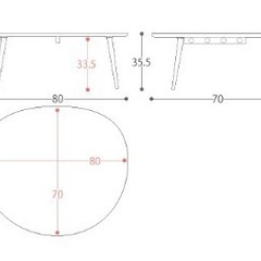 ※天然木※ 和モダンローテーブルの画像