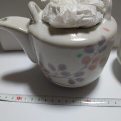 未使用　土瓶茶器揃　京志野の画像