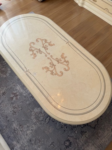 サルタレッリ　ソファーテーブル　白家具　姫家具　