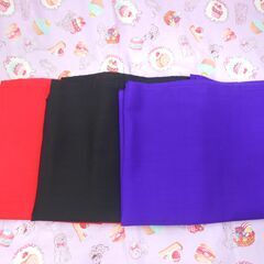 新品未使用三色から選択(送料無料)1.700円エイサー生地3m*35cm サージ布頭腰肩紐縁縫い有りの画像