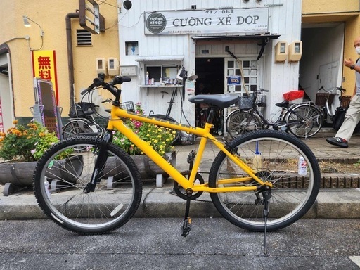 『ＳＡＬＥ　３０％』　ＭＴＢ自転車　ＨＵＭＭＥＲ　２６インチ　6変速　　黄色　配達可能