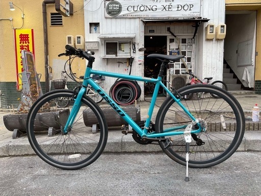 『ＳＡＬＥ　３０％』　クロスバイク　フレーム　アルミ　3x8変速　青　配達可能