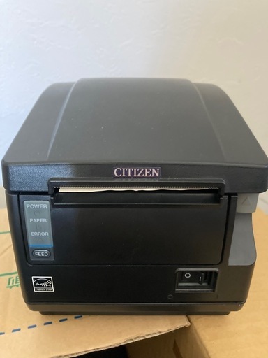 【CITIZEN 】レシートプリンター CT-S651 II ホワイト 内蔵アダプタータイプ シリアル RS-232C ラインサーマルドット印字方式 シチズンPOPレジポップレジ
