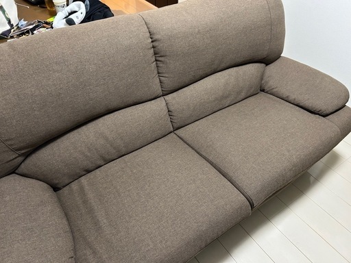 ニトリ 3人掛けソファ【高さ90cm/幅195cm/奥行85cm】