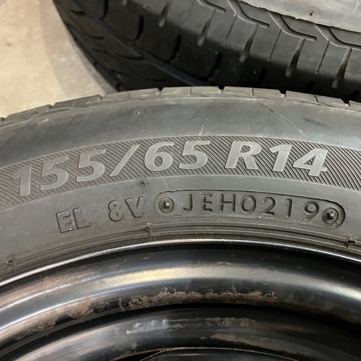 【3361】19年 155/65R14 ブリジストン ネクストリー タント ムーヴ ミラ ココア キャンバス 夏タイヤ