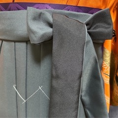 新品　卒業式　袴　Sサイズ　刺繍入り　グレー暈しの画像