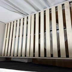 ベッド シングル 棚付き コンセント 高さ3段階 ホワイトの画像