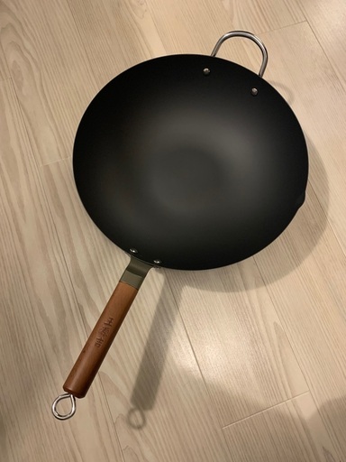 【新品未使用】36cm中華鍋(蓋付き)