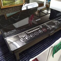 極上美品　山善　IHクッキングヒーター　台付きセット　ガスコンロ...
