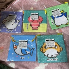 巾着袋　5枚セット　新品未使用の画像