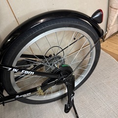 【680】STAIR 折りたたみ自転車 ブラック 前カゴ付き 680】STAIR 折りたたみ自転車 ブラック 前カゴ付き