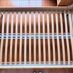 【美品☆IKEA】ベッドフレーム(ベッドベース付き)　KONGSHUS コングスフース/LURÖY ルーローイ の画像
