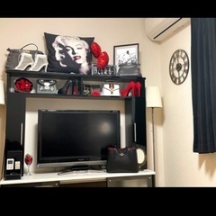 テレビボード?　モノトーンシック白黒