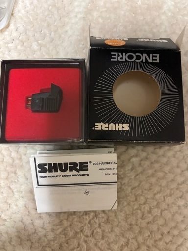 SHURE ME75ED MMカートリッジ、シェルはオプションです！