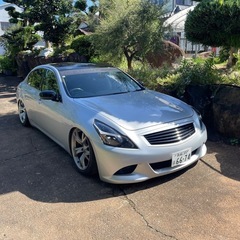 v36 スカイライン セダン エアサスカスタム 車検付き