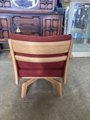 浜本工芸 回転式ソファ 1人掛けダイニングチェア 国産