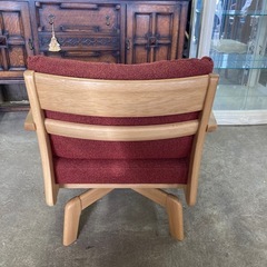 浜本工芸 回転式ソファ 1人掛けダイニングチェア 国産