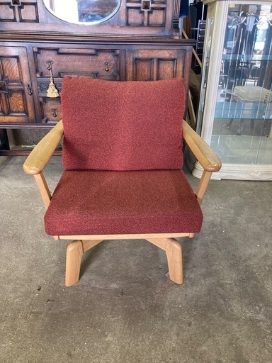 浜本工芸 回転式ソファ 1人掛けダイニングチェア 国産