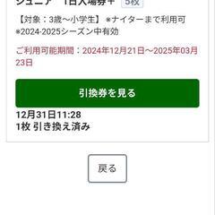 岩原スキー場 上越国際スキー場 子供 1日リフト券 5枚 オンラ...