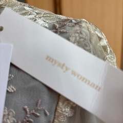 【新品タグ付き】mysty woman刺繍入りクリーム色ブラウス
の画像