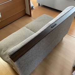 ★ 布張りコーナーソファー　片側※収納付きじゃないですの画像