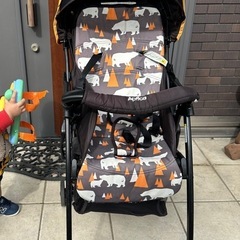 譲り先決定】アップリカ マジカルエアークッションAC 純正レインカバー付